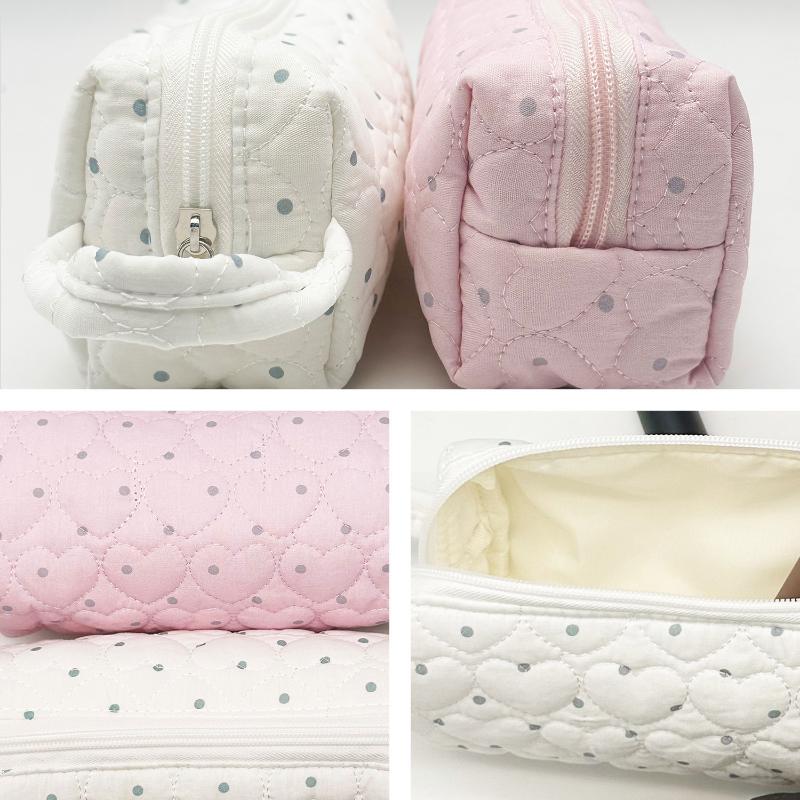 Portable Polka Dot Cosmetic Ba - đánh giá và giá Cosmetic Bags