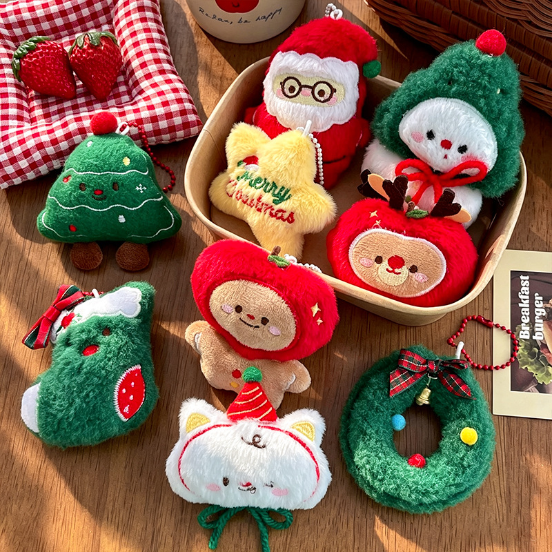 9pcs/Set Chrismas Plush Keycha - đánh giá và giá Backpacks