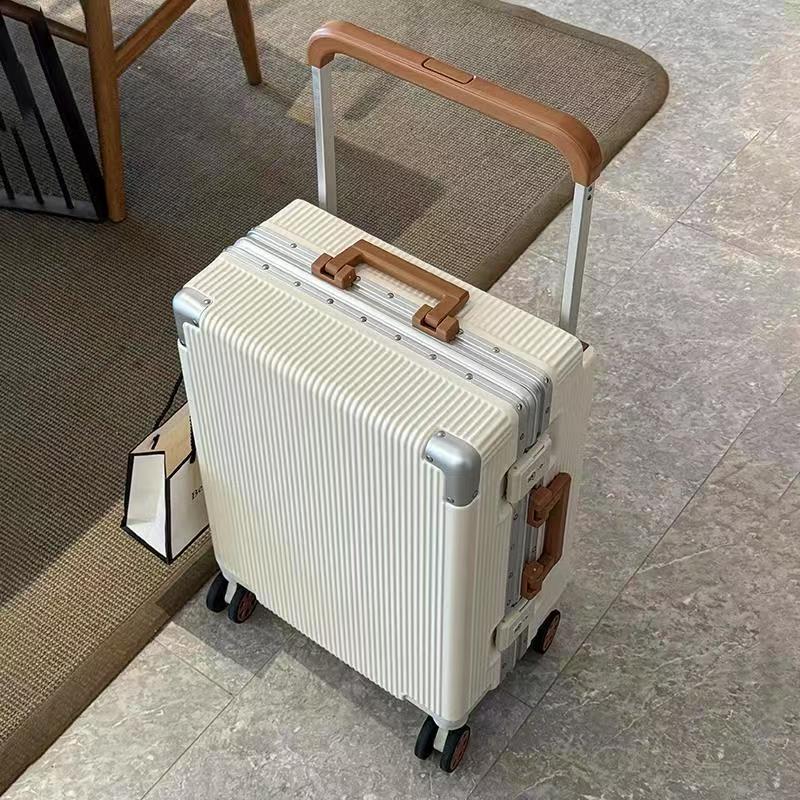 New Wide Trolley Case Luggage  - đánh giá và giá Aluminum Frame Carry On Luggage