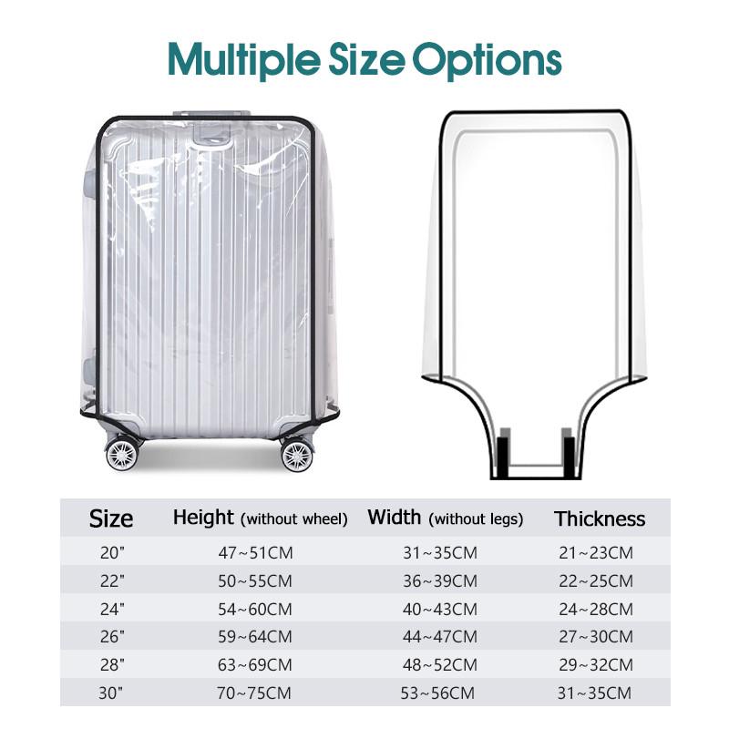 Waterproof Transparent Luggage - đánh giá và giá Waterproof Suitcase Cover Protector