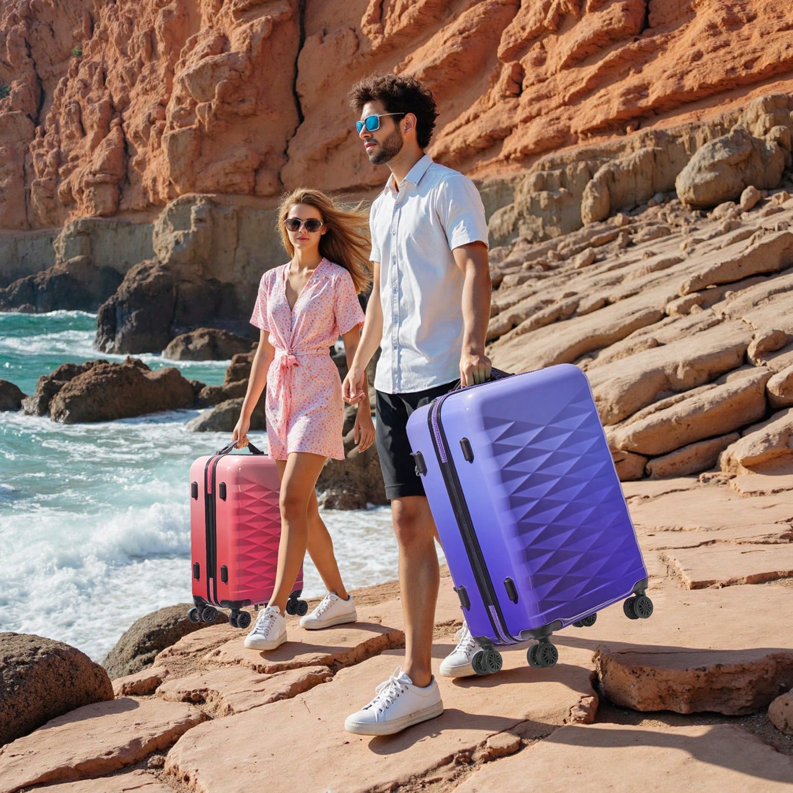 20/28 Inch Hardshell Luggage S - đánh giá và giá Spinner Wheel Rolling Suitcase 20 Inch