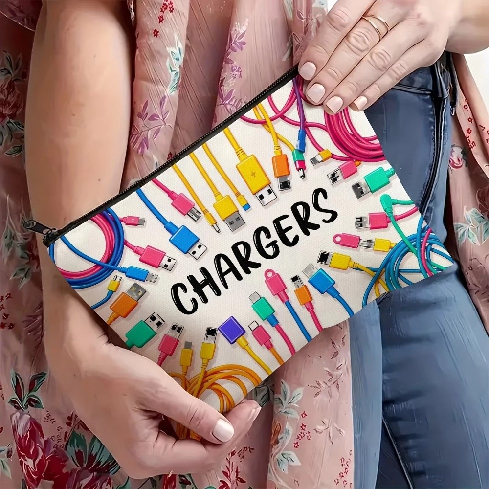 New Canvas Charger Storage Pou - đánh giá và giá Cosmetic Bags